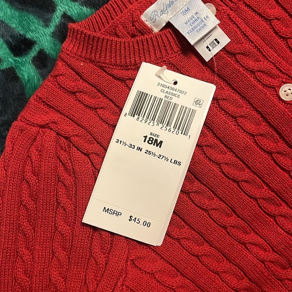 Ralph Lauren Classics red Cardigan - 18 months - Picture 3 of 5